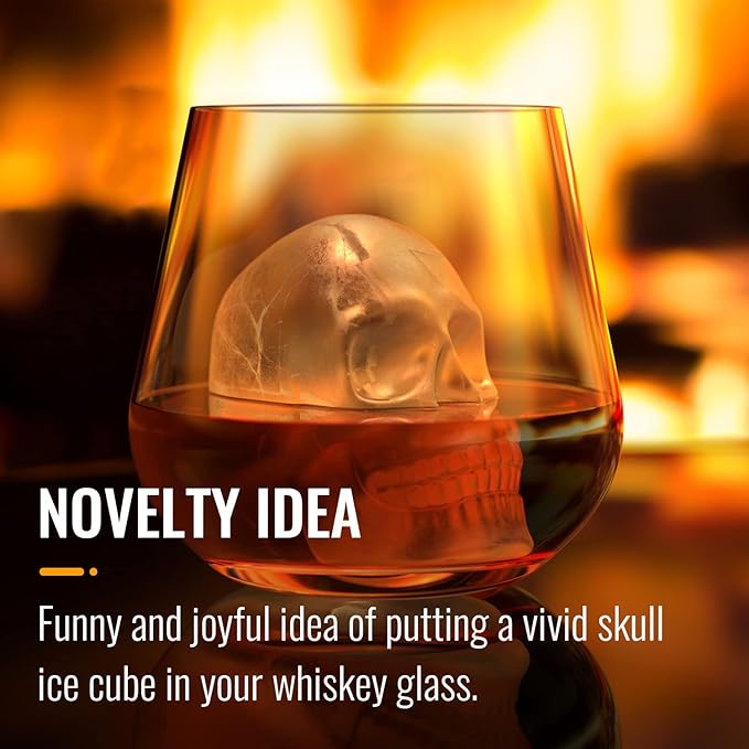 💥3D Skull Ice Mold Tray Halloween Promotional Goods 40% OFF💥