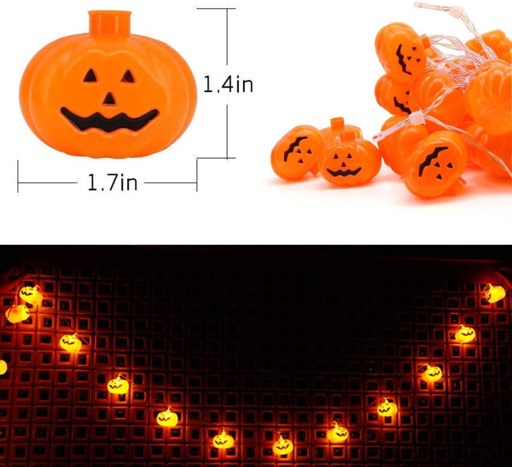 🎃Halloween String Lights LED Pumpkin Lights Holiday Lights for Outdoor Decor🎃
