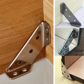 Triangular support made of stainless steel