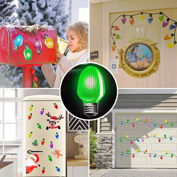 đ„Christmas pre-sale 50% OFFđ„Reflective Light Bulb Magnet Decorations