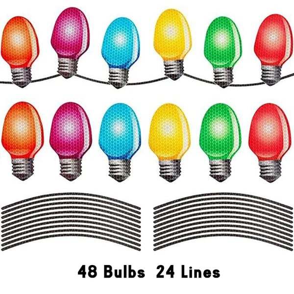 đ„Christmas pre-sale 50% OFFđ„Reflective Light Bulb Magnet Decorations