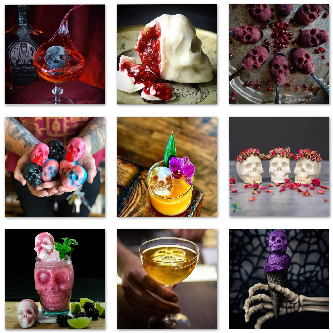 💥3D Skull Ice Mold Tray Halloween Promotional Goods 40% OFF💥