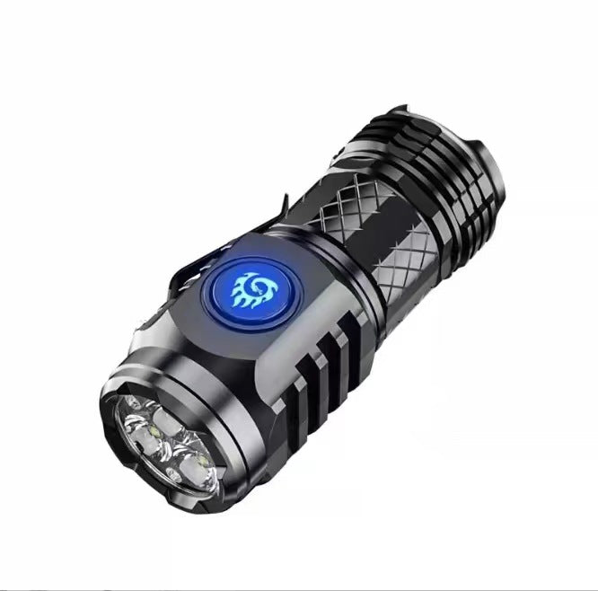 🔦German Three-eyed Monster Mini Flash Super Power Flashlight💥