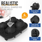 💥3D Skull Ice Mold Tray  Halloween Promotional Goods 40% OFF💥