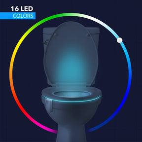 Advanced 16-Color Infrared-Sensor LED Toilet Light, Internal Memory, Light Detection  2024 NEW