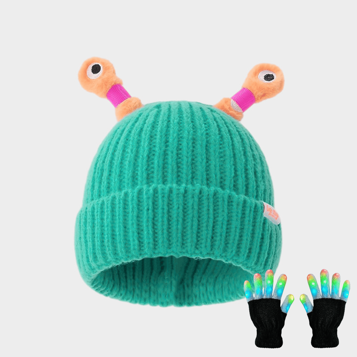 🔥HOT SALE - 49% OFF🔥Winter Parent-Child Cute Glowing Little Monster Knit Hat