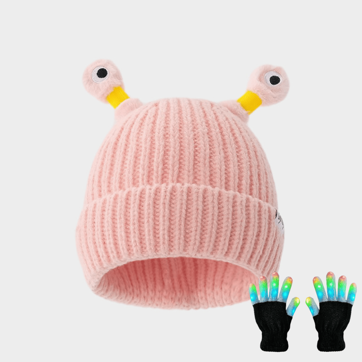 🔥HOT SALE - 49% OFF🔥Winter Parent-Child Cute Glowing Little Monster Knit Hat