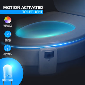 Advanced 16-Color Infrared-Sensor LED Toilet Light, Internal Memory, Light Detection  2024 NEW