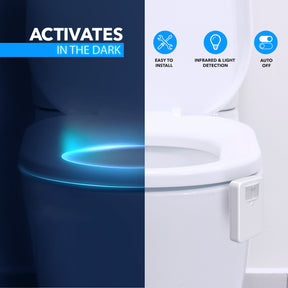 Advanced 16-Color Infrared-Sensor LED Toilet Light, Internal Memory, Light Detection  2024 NEW