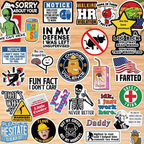 150 PCS Funny Stickers Pack  For Suitable  Any Smooth Surface