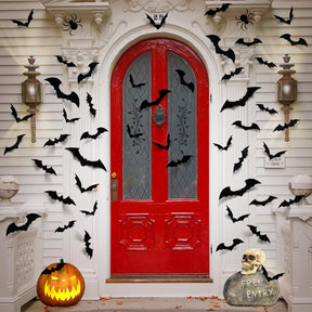 🎃Halloween Bats Wall Decor 60pcs Bats Wall Decals🎃