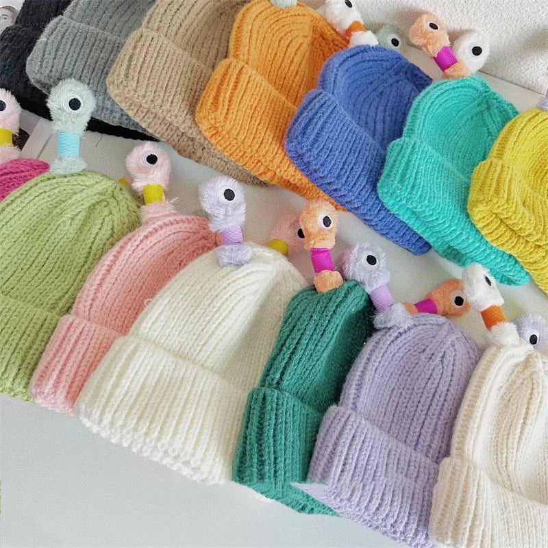 🔥HOT SALE - 49% OFF🔥Winter Parent-Child Cute Glowing Little Monster Knit Hat