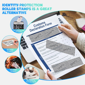 Identity Protection Roller Stamp - Keep Your Personal Information and ID Safe!