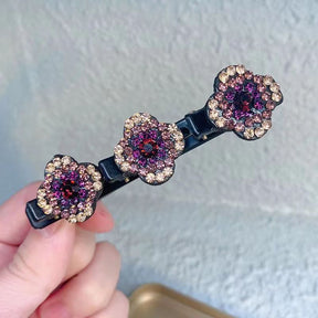 (🔥LAST DAY SALE🔥 50% OFF) Sparkling Crystal Stone Braided Hair Clips