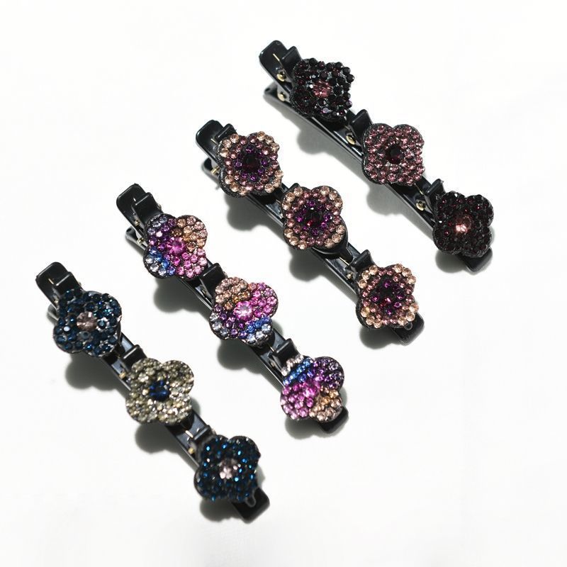 (🔥LAST DAY SALE🔥 50% OFF) Sparkling Crystal Stone Braided Hair Clips