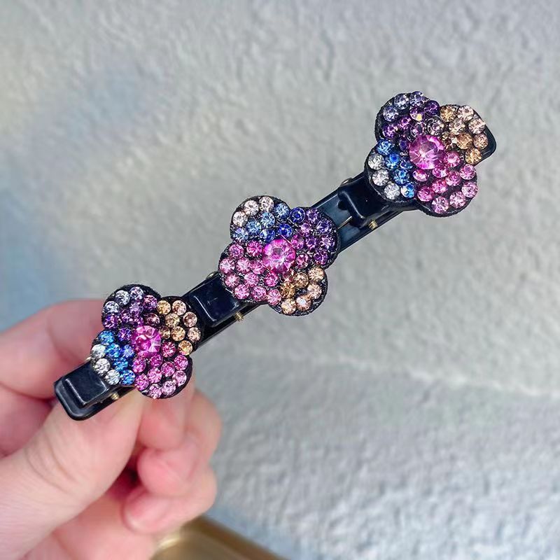 (🔥LAST DAY SALE🔥 50% OFF) Sparkling Crystal Stone Braided Hair Clips