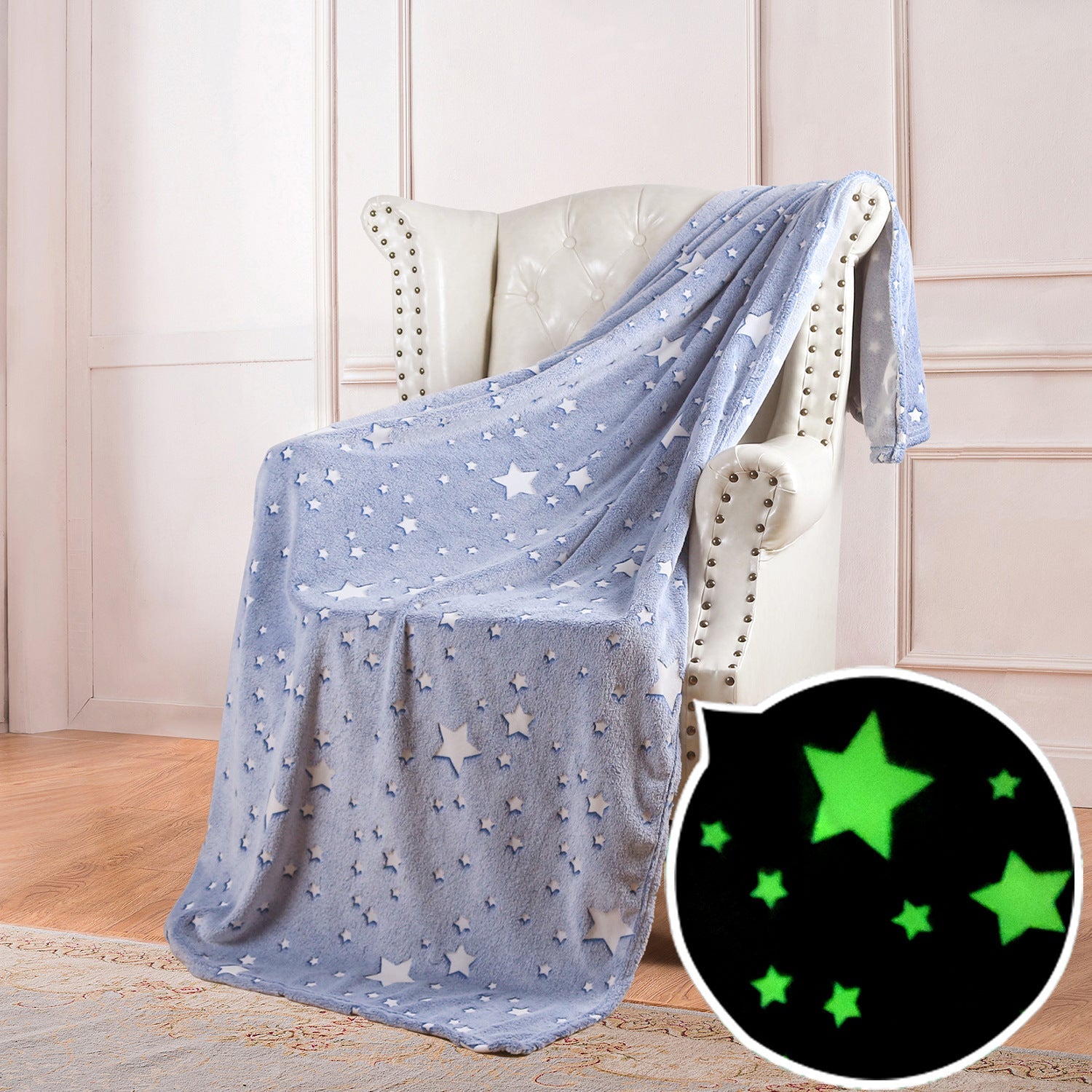 🔥Double sided flannel luminous blanket