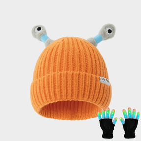 🔥HOT SALE - 49% OFF🔥Winter Parent-Child Cute Glowing Little Monster Knit Hat