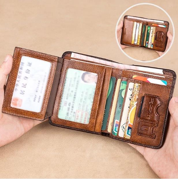 🔥 Last Day 49% OFF 💰Multi-functional RFID Blocking Waterproof Durable Genuine Leather Wallet🎁